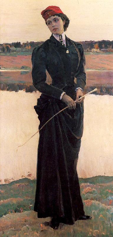 Nesterov, Mikhail Portrait of Olga Nesterova, The Artist's Daughter China oil painting art